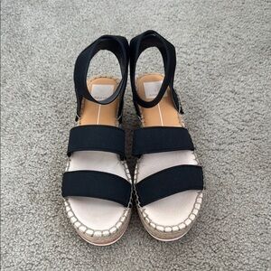Dolce Vita Black Espadrille Sandals